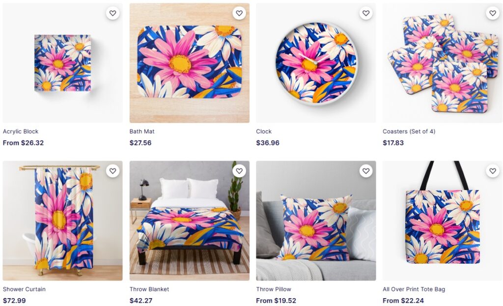 Oversize Flowers Design Products