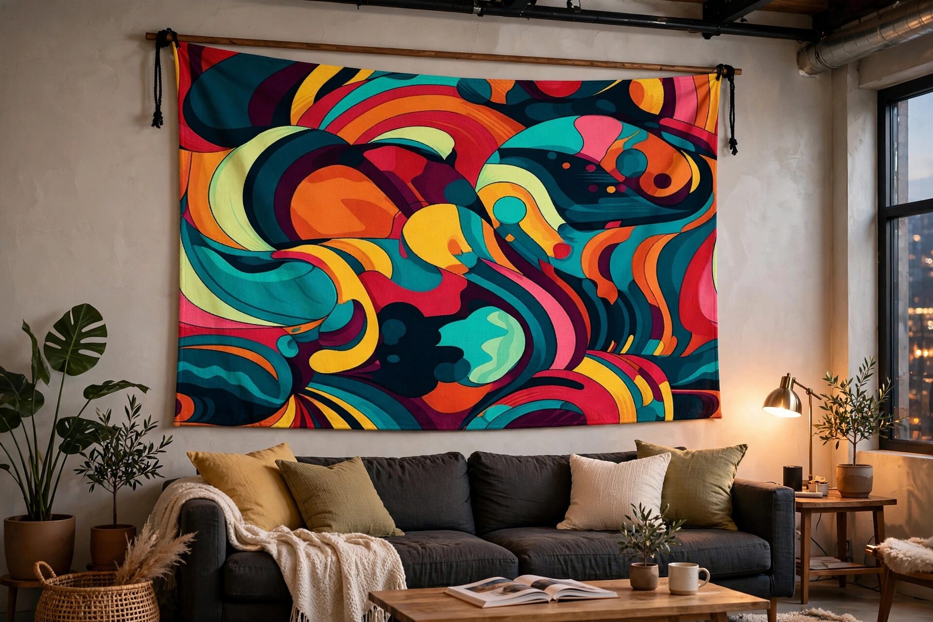 Abstract Bold Color Pattern product mockup