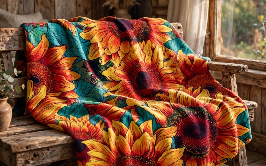 Sunflowers on Fire — Blaze of Golden Petals | Hashola Designs